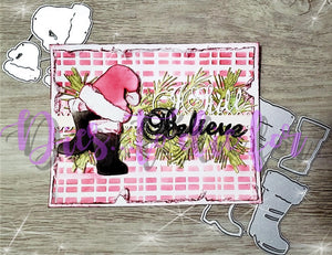 Dies... to die for LLC  metal cutting die -small Santa Hats