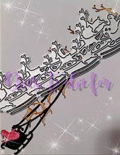Load image into Gallery viewer, Dies... to die for LLC  metal cutting die - slimline Santa&#39;s Sleigh and reindeer