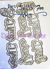 Load image into Gallery viewer, Dies ... to die for LLC metal cutting die -  Seasons add on 8 words T words