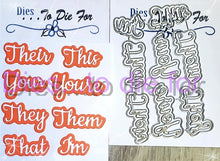 Load image into Gallery viewer, Dies ... to die for LLC metal cutting die -  Seasons add on 8 words T words