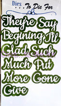 Load image into Gallery viewer, Dies ... to die for LLC metal cutting die -  Seasons add on 9 words