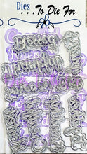Load image into Gallery viewer, Dies ... to die for LLC metal cutting die - season add ons Thankful words with shadow