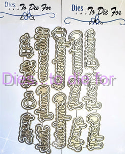 Dies ... to die for LLC metal cutting die - Seasons Halloween words with shadow