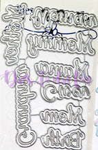 Load image into Gallery viewer, Dies ... to die for LLC metal cutting die - seasons Mom words with shadow