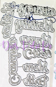 Dies ... to die for LLC metal cutting die - seasons Mom words with shadow