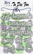 Load image into Gallery viewer, Dies ... to die for LLC metal cutting die - season playground words with shadow