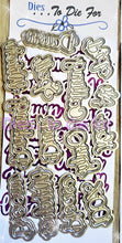 Load image into Gallery viewer, Dies ... to die for LLC metal cutting die - Seasons Witch words with shadow