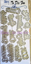 Load image into Gallery viewer, Dies ... to die for LLC metal cutting die - Seasons Witch words with shadow