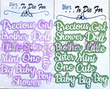 Load image into Gallery viewer, Dies ... to die for LLC metal cutting die -  Seasons Baby words