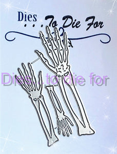 Dies ... to die for LLC metal cutting die - Skeleton arm and Hands - bones