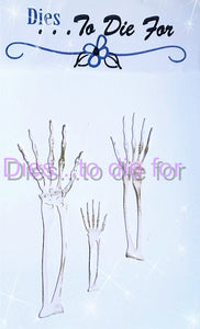 Dies ... to die for LLC metal cutting die - Skeleton arm and Hands - bones