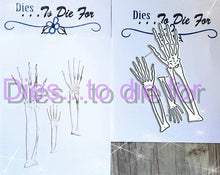 Load image into Gallery viewer, Dies ... to die for LLC metal cutting die - Skeleton arm and Hands - bones