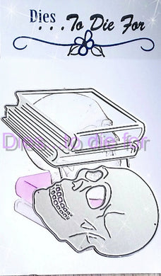 Dies ... to die for LLC metal cutting die - Skull and books