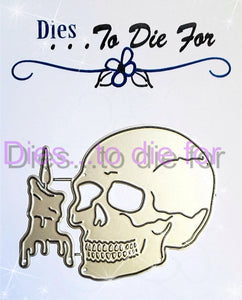 Dies ... to die for LLC metal cutting die - Skull and candle
