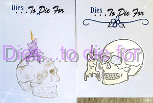 Dies ... to die for LLC metal cutting die - Skull and candle