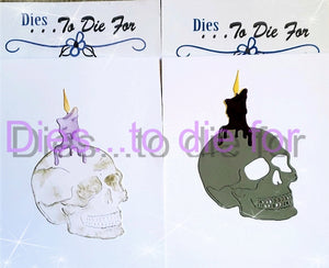 Dies ... to die for LLC metal cutting die - Skull and candle