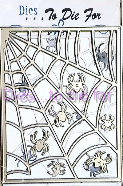 Dies ... to die for LLC metal cutting die - Spider web background plate
