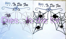 Load image into Gallery viewer, Dies ... to die for LLC metal cutting die - Spiders and corner webs