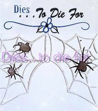 Load image into Gallery viewer, Dies ... to die for LLC metal cutting die - Spiders and corner webs