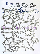 Load image into Gallery viewer, Dies ... to die for LLC metal cutting die - Spiders and corner webs
