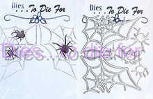 Load image into Gallery viewer, Dies ... to die for LLC metal cutting die - Spiders and corner webs