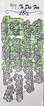 Load image into Gallery viewer, Dies ... to die for LLC metal cutting die - Saint Patrick&#39;s Day words with shadow