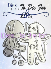 Load image into Gallery viewer, Dies ... to die for LLC metal cutting die - Voo Doo rag doll