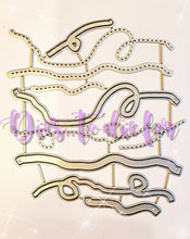 Load image into Gallery viewer, Dies... to die for LLC  metal cutting die - Wind swirls and stitched lines