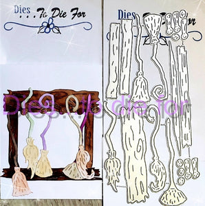 Dies ... to die for LLC metal cutting die - Witch Broom Stand Parking