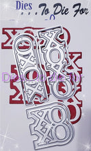 Load image into Gallery viewer, Dies ... to die for LLC metal cutting die - XOXO word with Shadow