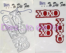 Load image into Gallery viewer, Dies ... to die for LLC metal cutting die - XOXO word with Shadow
