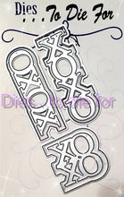 Load image into Gallery viewer, Dies ... to die for LLC metal cutting die - XOXO word with Shadow