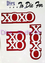 Load image into Gallery viewer, Dies ... to die for LLC metal cutting die - XOXO word with Shadow