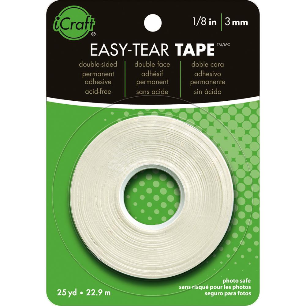 ICraft Easy Tear adhesive tape roll 1/8