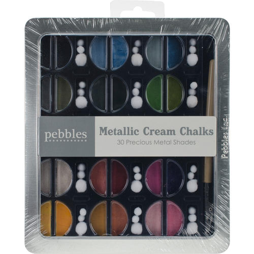 Pebbles Inc Metallic Cream Chalks -Precious Metals