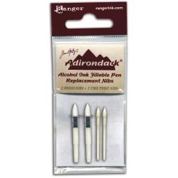 Adirondack alcohol ink fillable pen replacement applicator tips / Nibs - 4 pack - 2 sizes