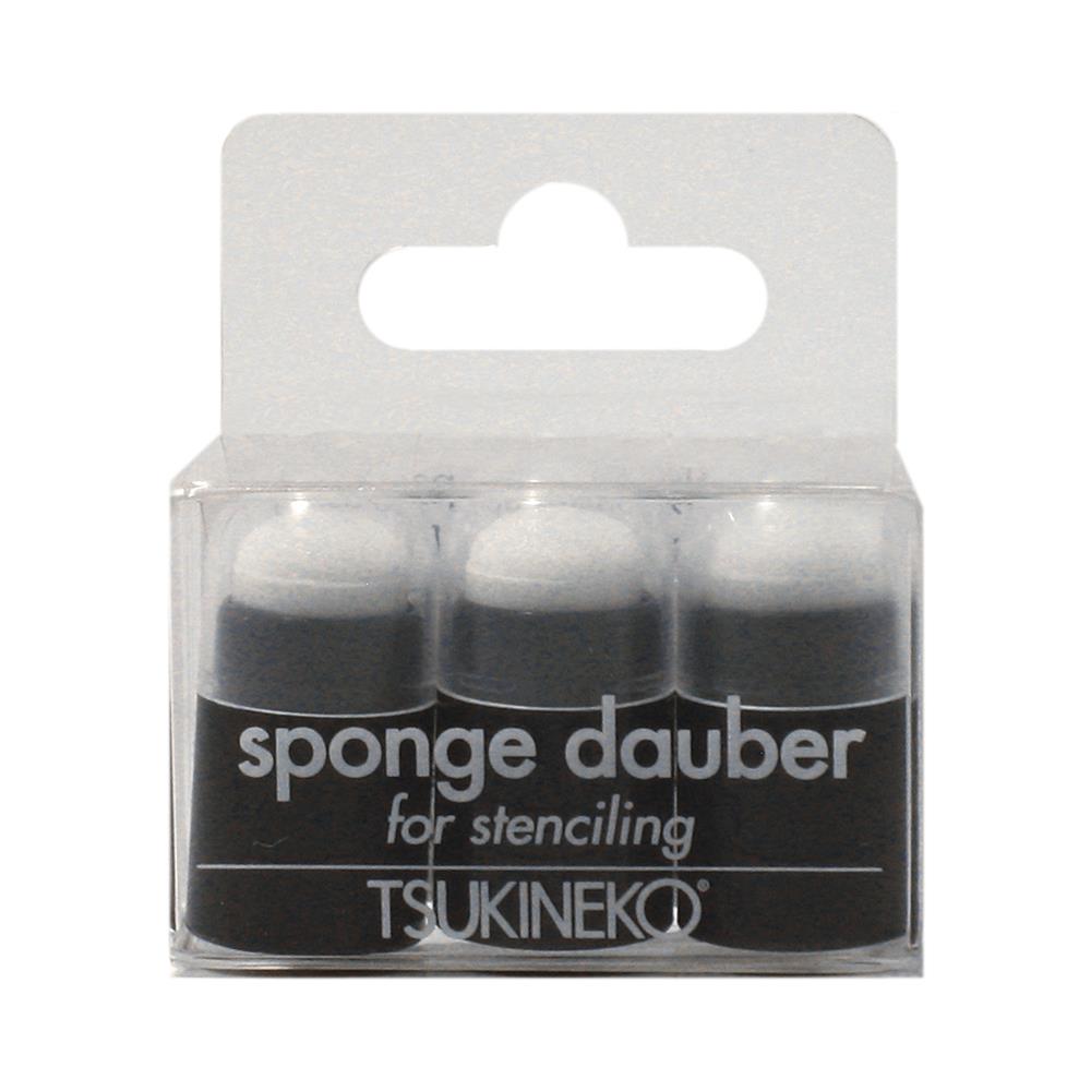TSUKINEKO Sponge Daubers with Caps 3 Pack