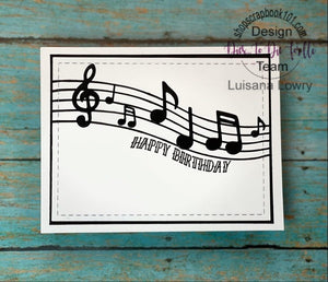Dies ... to die for metal cutting die - Music Note Border and notes / scale