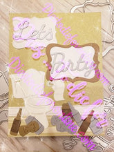 Load image into Gallery viewer, Dies ... to die for metal cutting die - toilet and toilet paper roll
