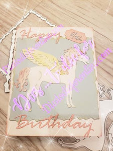 Dies ... to die for metal cutting die - Enchanted horse - Unicorn, Pegasus or a horse