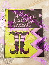 Load image into Gallery viewer, Dies ... to die for metal cutting die - Witch legs and skirt corner
