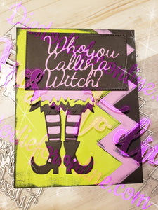 Dies ... to die for metal cutting die - Witch legs and skirt corner