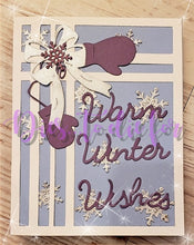 Load image into Gallery viewer, Dies ... to die for metal cutting die - Warm Winter Wishes word title