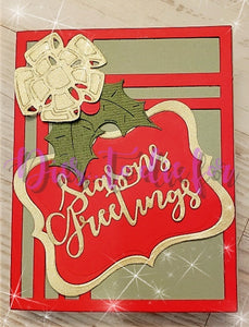 Dies ... to die for metal cutting die - Holly and Berry set