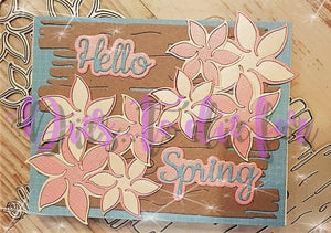 Dies ... to die for metal cutting die - Driftwood background plate