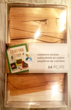 Load image into Gallery viewer, Letters - Momenta cardstock sticker - Wood look large alphabet - 64 pc