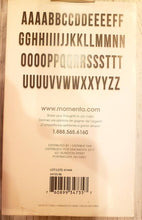 Load image into Gallery viewer, Letters - Momenta cardstock sticker - Black large alphabet - 64 pc