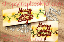 Load image into Gallery viewer, Dies ... to die for metal cutting die - Christmas / Garden lights border