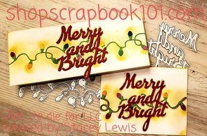 Dies ... to die for metal cutting die - Christmas / Garden lights border