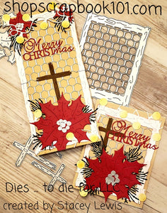 Dies ... to die for metal cutting die - Merry Christmas capital CHRIST word